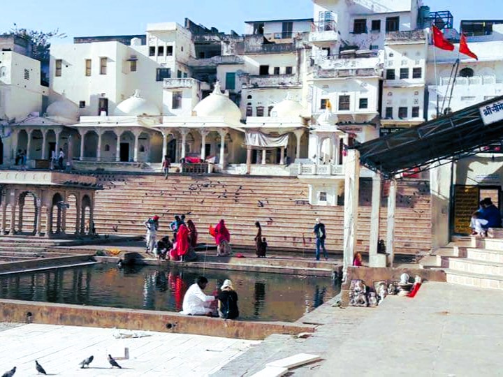 A detail of the Brahma Temple in Pushkar.