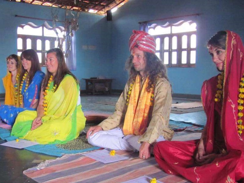 Landscape image of a natural yoga environment.